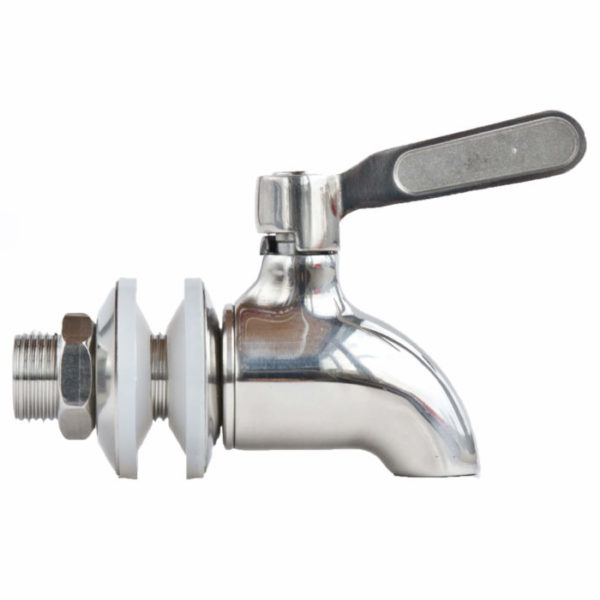 Краны для диспенсера - из нержавейки и пластика.