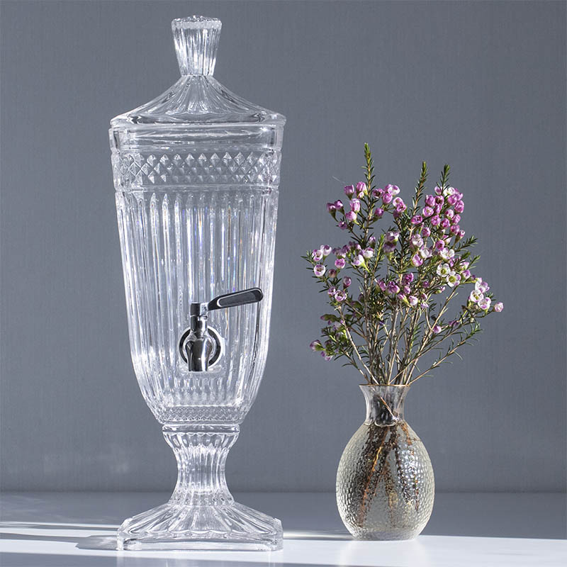 1,8 КВ К2 800-800 Лимонадница на ножке 1.8л с нержавеющим краном (дизайн классика-2, квадрат)