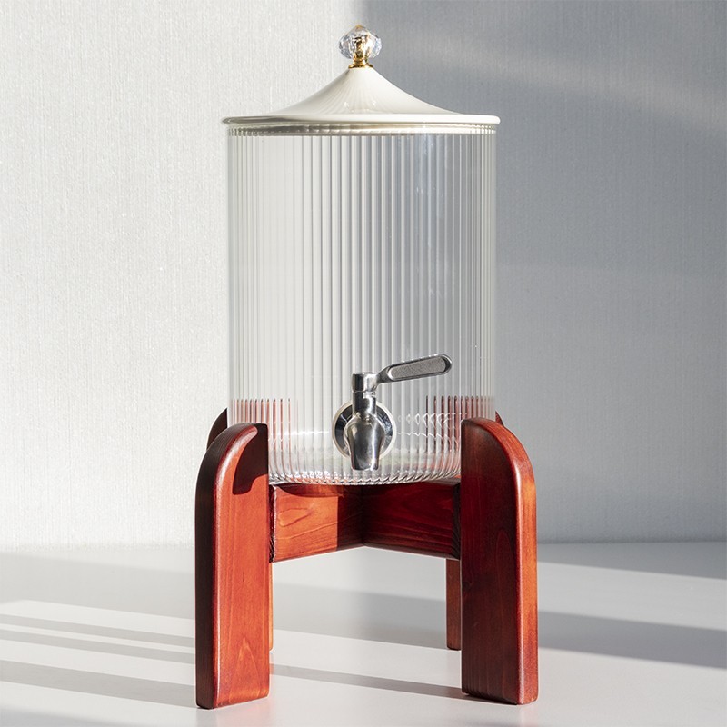 Термостойкий диспенсер на подставке. Диспенсер термостойкий 3,5л Tibet-Tea с нержавеющим краном и подставкой